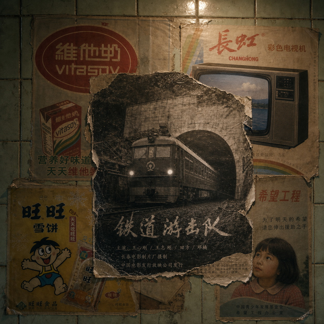 The advertising wall of three lifetimes