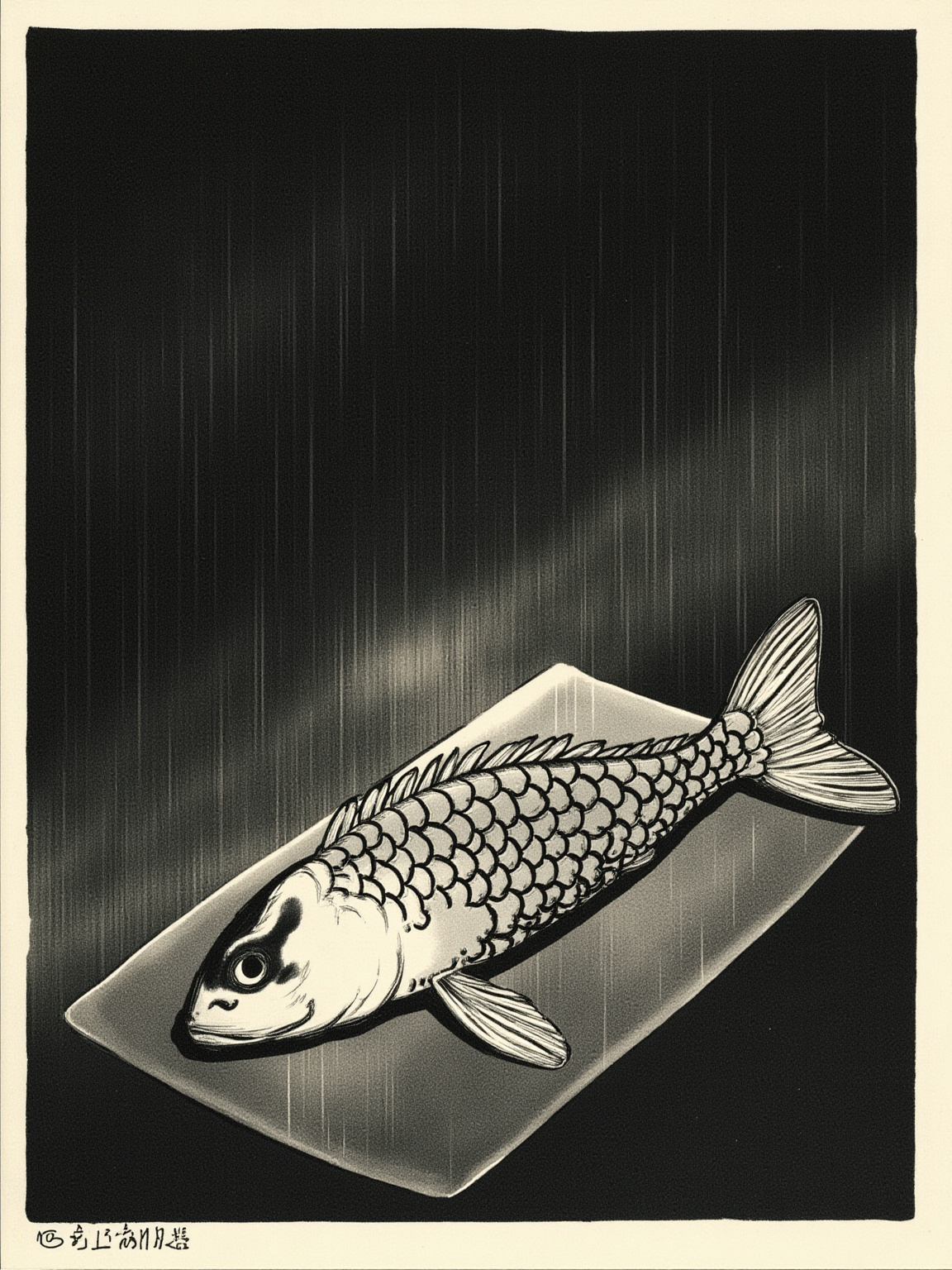 When he drew the last stroke, the fish came alive—then the brush fell, and the joy of the work died with him.