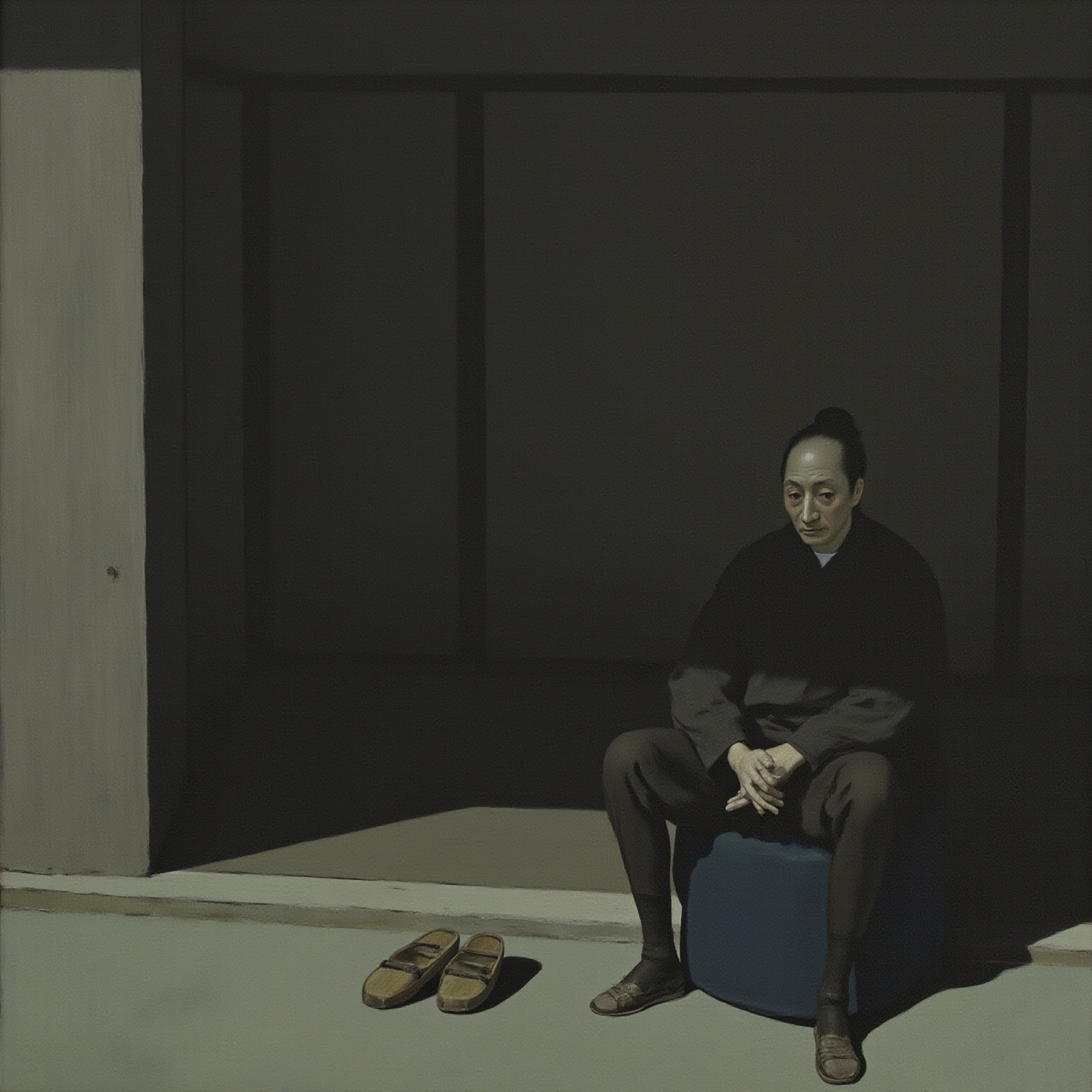 在檐廊下并排坐着，比昨日挨得更近一点，此外便不再求什么。