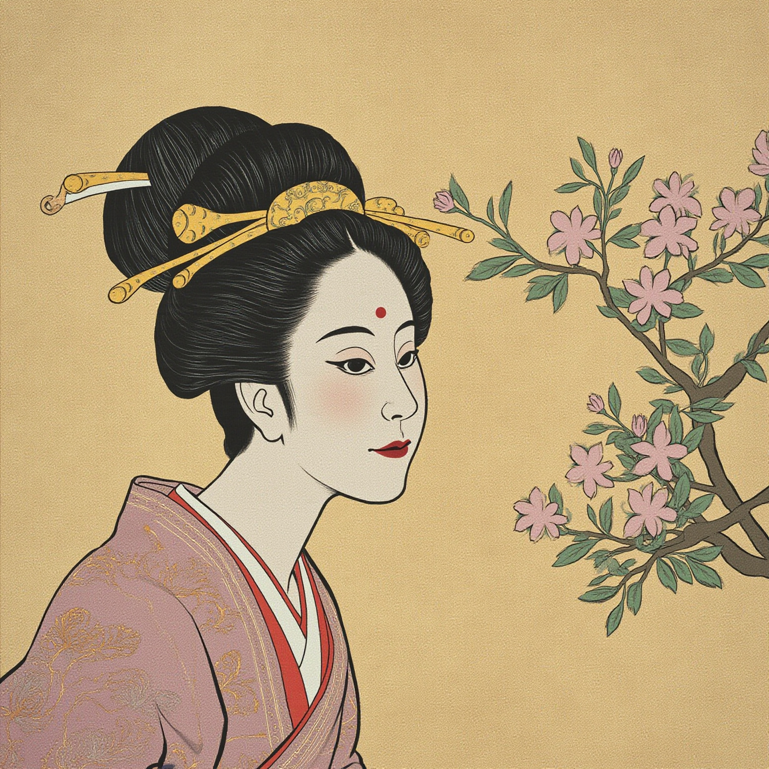亲访与隔帘:身份既明之后,敦道开始夜间乘车来访;二人隔帘以歌相酬,帘外帘内的『半遮挡』成为这一段恋情的常态构图