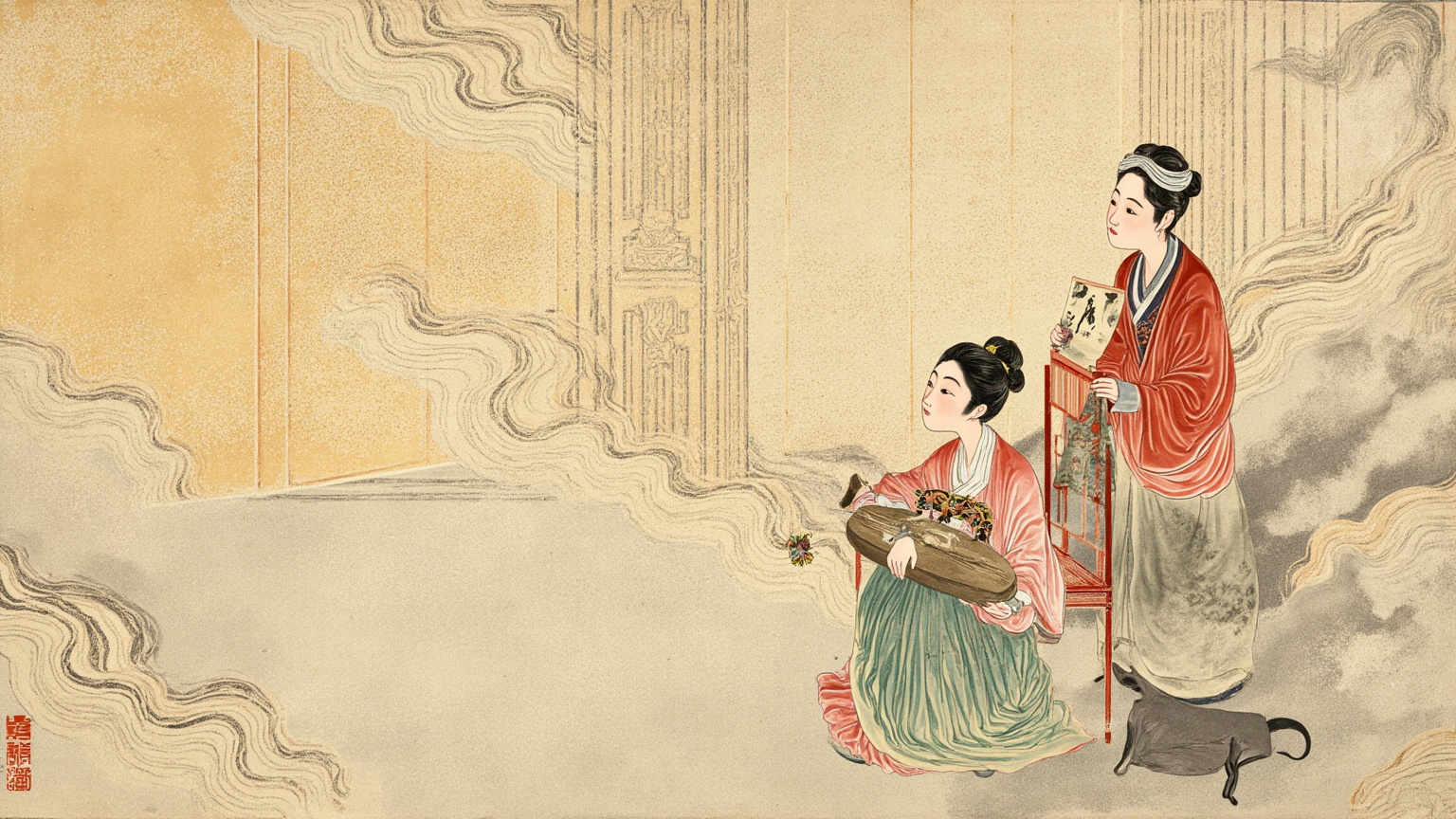 The lady of the prime seat bowed and stepped down — that the broken threads of an old house might be tied again.