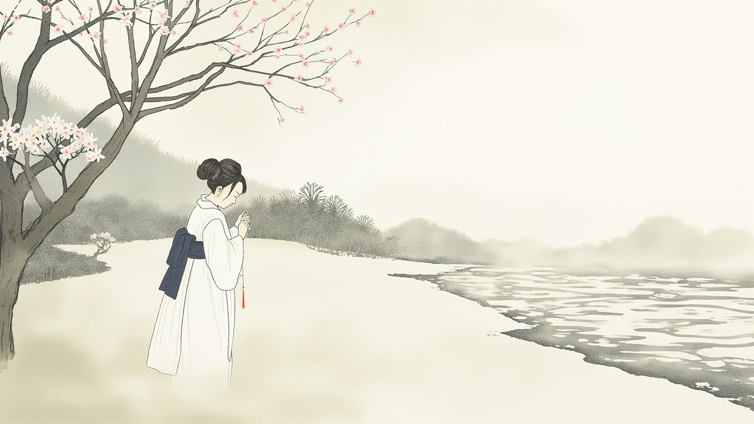 大阪船场旧商家蒔冈家已经没落：长女鹤子守着『本家』门面在大阪，二女幸子带着丈夫贞之助、女儿悦子另立『分家』定居芦屋——真正打理两个未嫁妹妹婚事的其实是幸子这一房