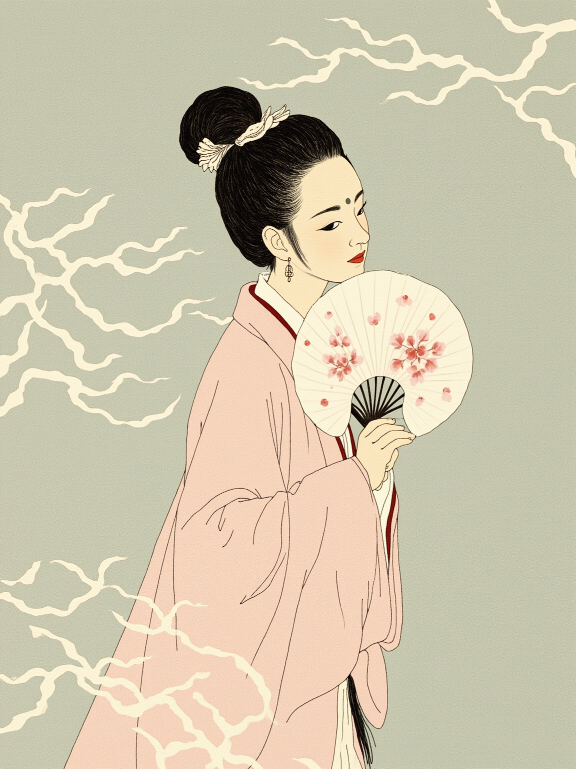 明末金陵，秦淮河畔一座雕栏小楼里，一个穿素衣的女子摘下鬓边珠翠掷回妆奁，身旁宾客面面相觑——拒礼的瞬间