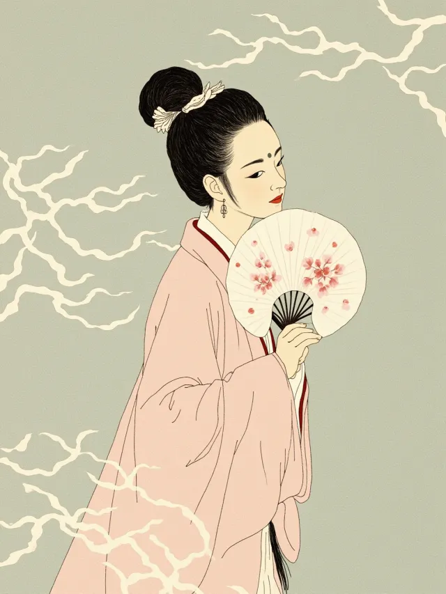 The Peach Blossom Fan