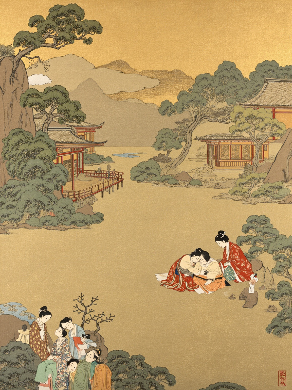 我辞了女房之职，一心只在笔砚之间。