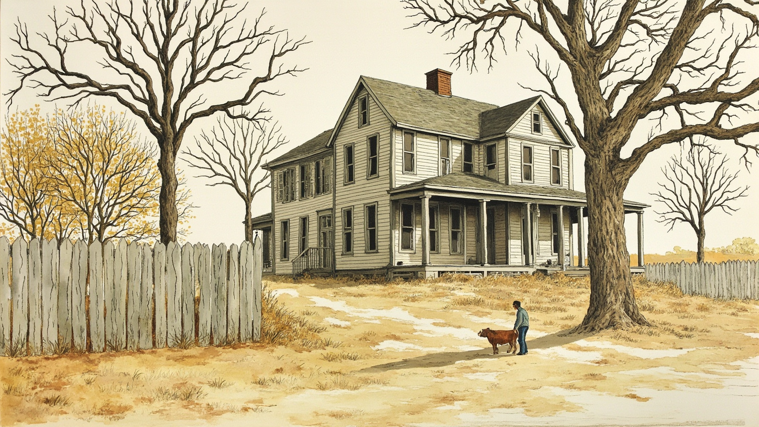 Then the house was gone and I stopped in the green and yellow light and heard the car growing louder and louder, until just as it began to die away it ceased all together.
