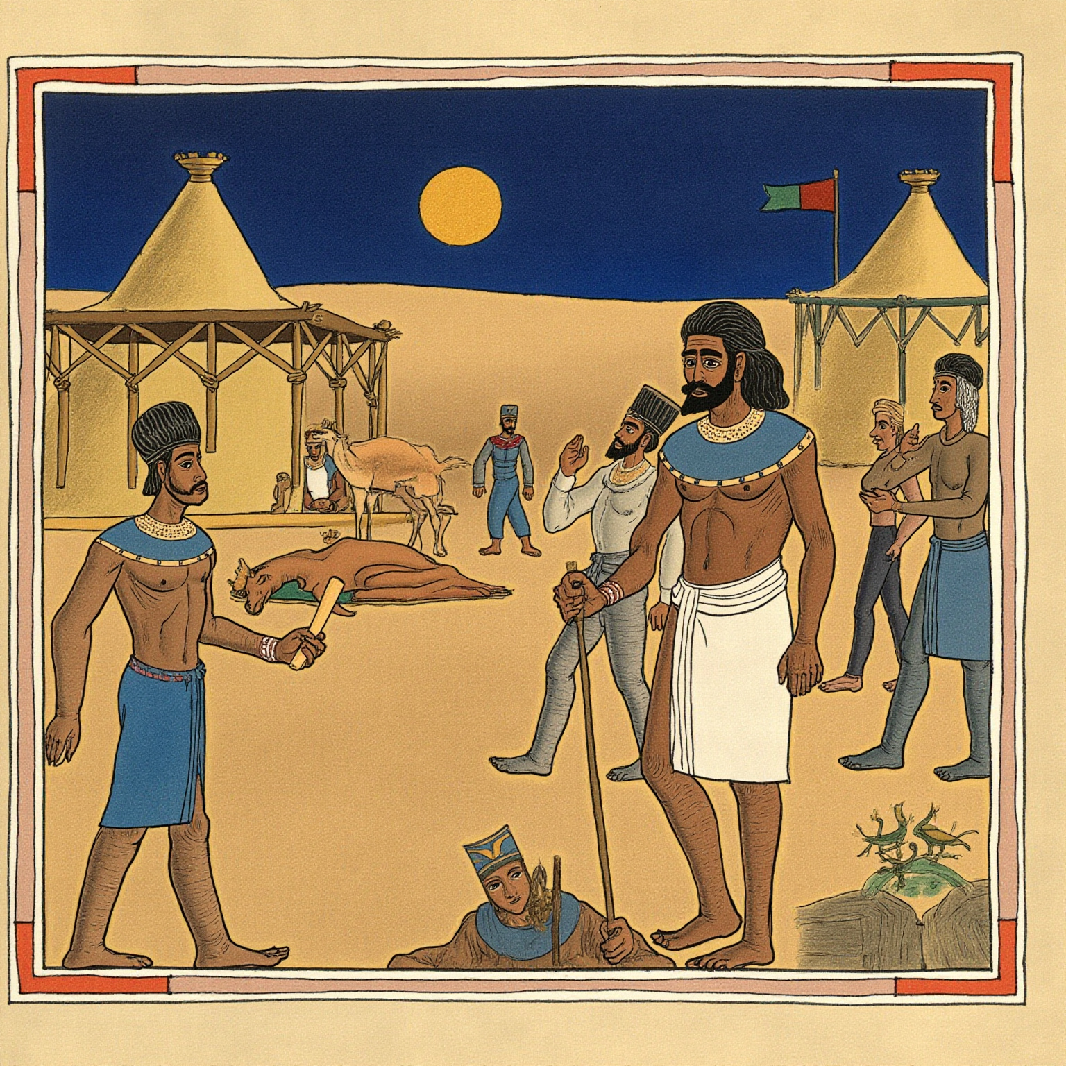 I gave water to one who was thirsty; I set one who had been strayed on the road.