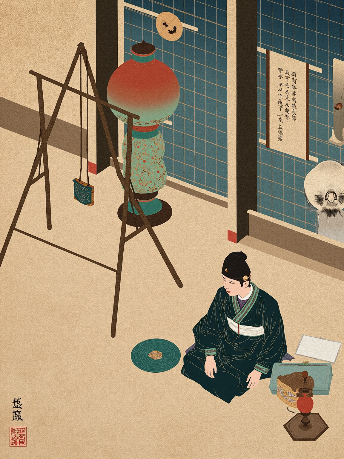 He packed and unpacked his bags a dozen times through the night; a yangban son who brought a tattered-registrant girl into the capital would be struck from the family book.