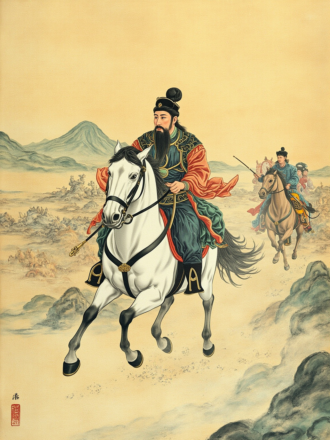 天子驾八骏之乘，千里而西行。