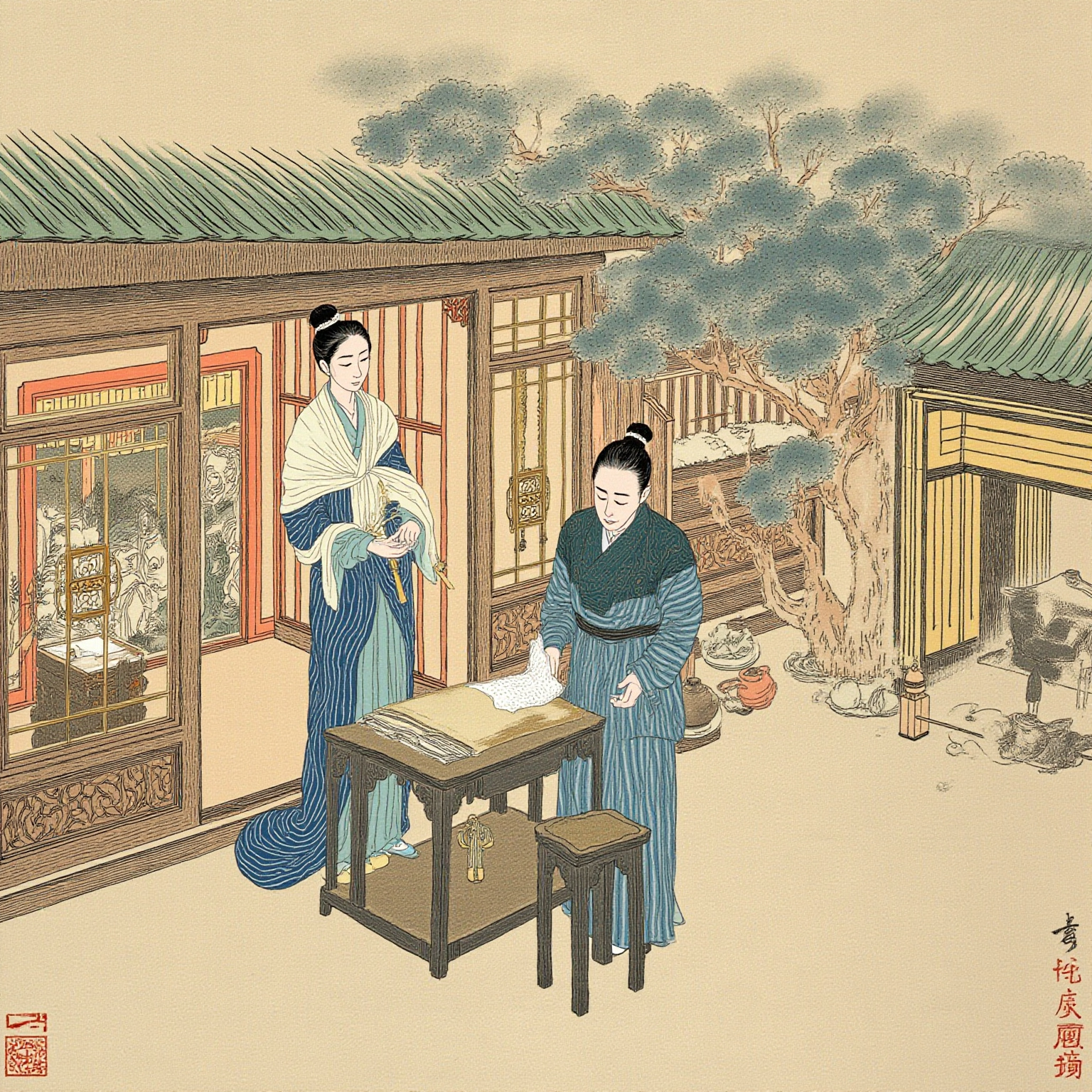 娃自执勤苦，购书命读，膏火荧荧、训督有方——生自此勤于学，连中高第，授成都府参军。