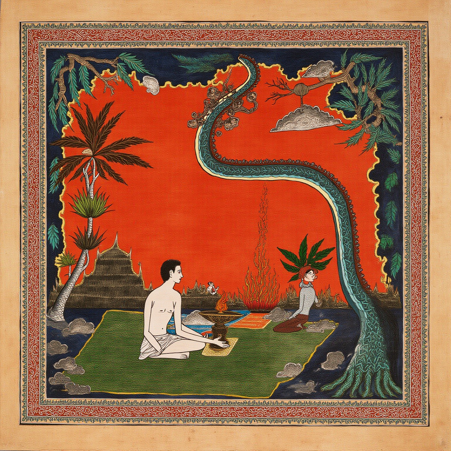 The five fluctuations are right cognition, mis-cognition, imagination, sleep, and memory.