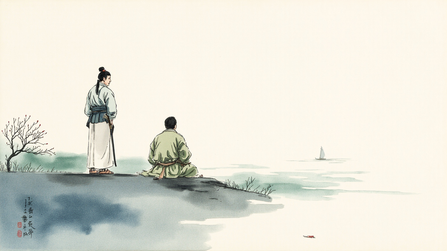 送别与羁旅：王维《送元二使安西》（『劝君更尽一杯酒，西出阳关无故人』）、李白《黄鹤楼送孟浩然之广陵》等渭城折柳、江畔孤帆的送别诗，是全书出现频率最高的母题之一——古人别离难再见的怅惘