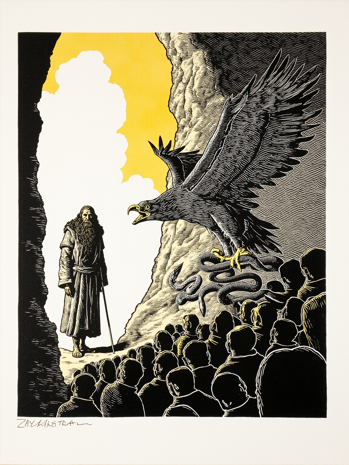 "This is the man without disgust, this is Zarathustra himself, the surmounter of the great disgust, this is the eye, this is the mouth, this is the heart of Zarathustra himself."