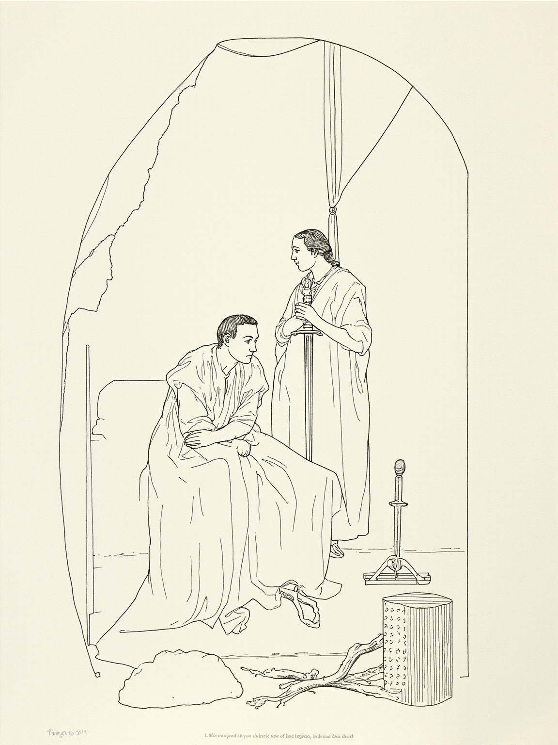 He called her name — Yseult, my Yseult — and there was none to answer.