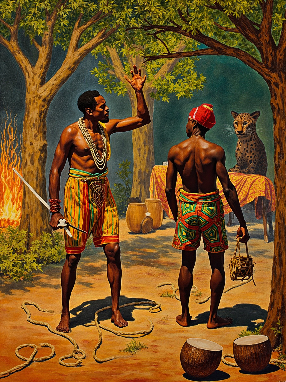 'You think the forest belongs to you,' said Ananse to the Leopard, 'but the forest belongs to the man with the story.'