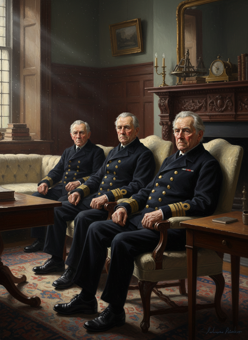 audience. Two or three retired captains, a