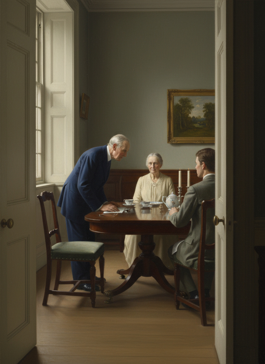 A slight inclination of the head toward