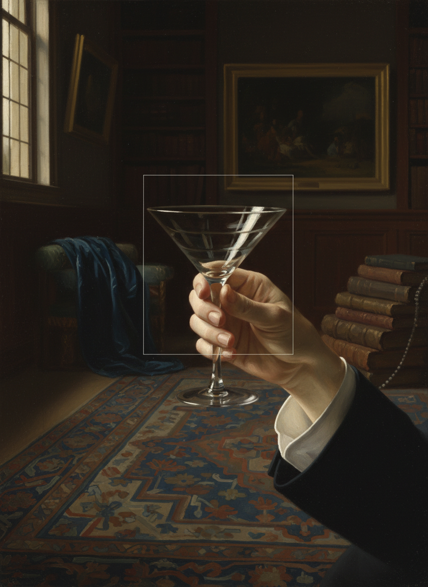 "There was nothing in the cocktail glass