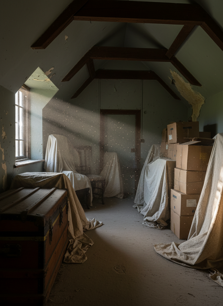 masses of attics that no one ever goes into.