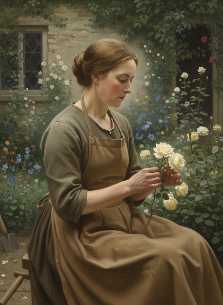 was a woman whose flowers were part of her