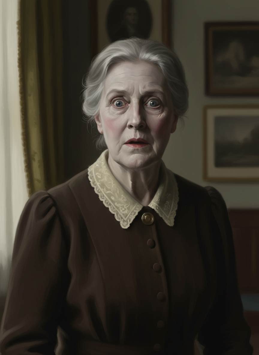 Her face had gone rather gray