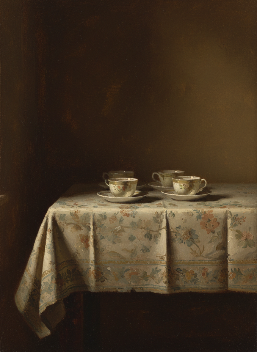 faded chintz and eggshell china atmosphere