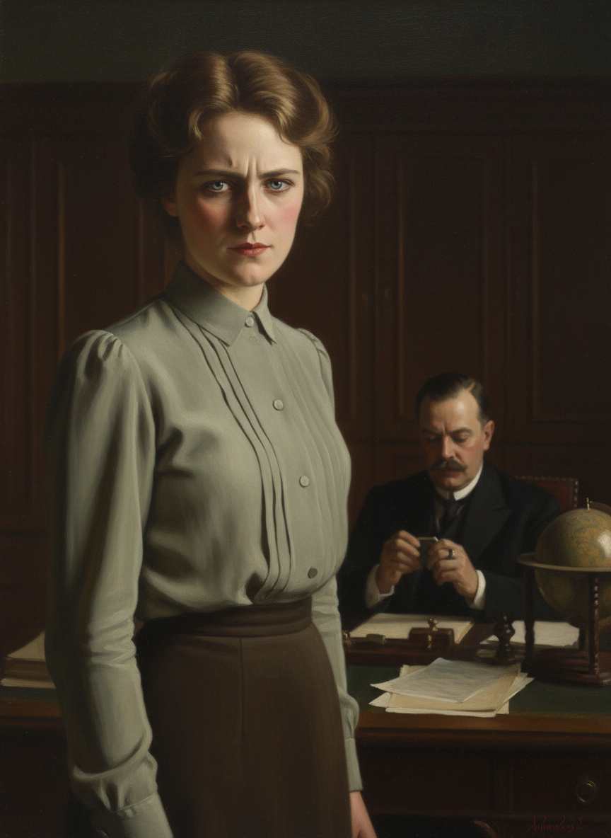 Her face showed such lively scorn that