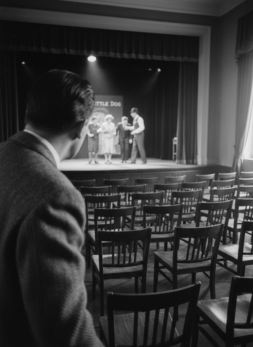 Charles to the dress rehearsal of Little Dog