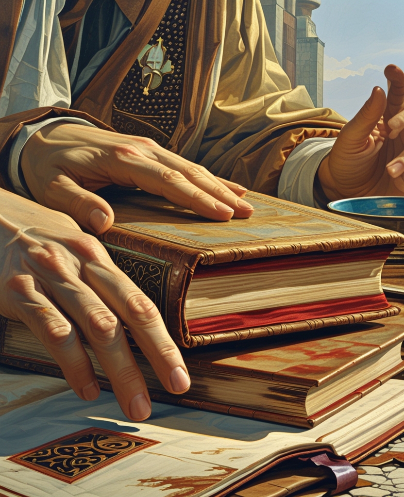 When I touched the binding, I knew there was wood within the leather.