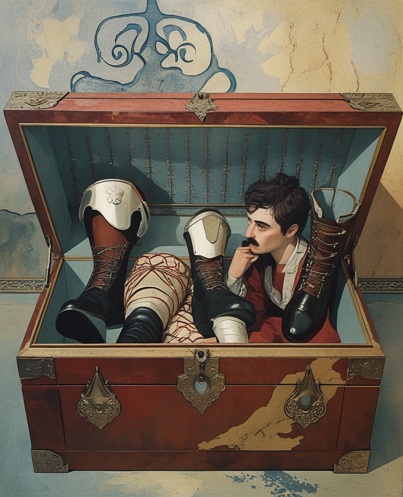 When they came across my boots, armor and warrior’s equipage in the embellished