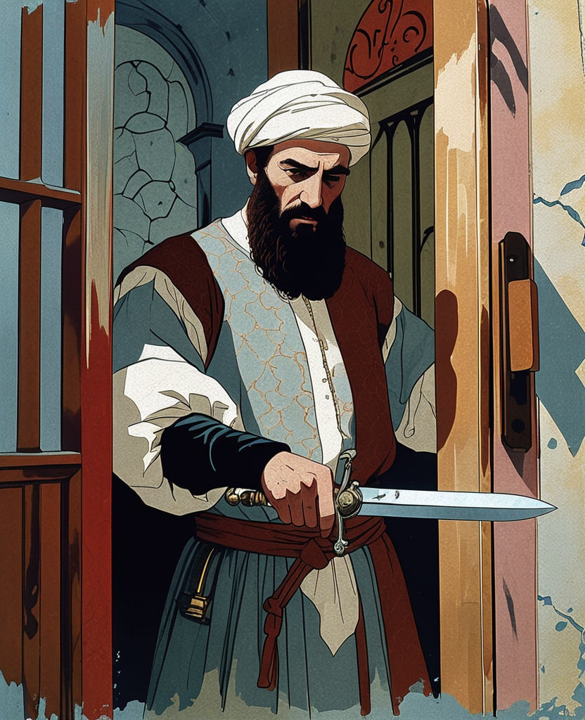 When I opened the door, the dagger that Butterfly pointed at me shook in his hand.