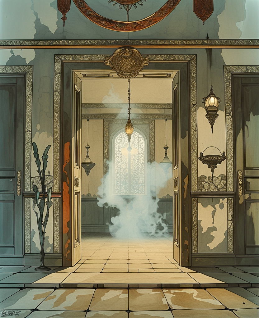 Within, it smelled of sleep and death. I entered the next room, moving farther into the blackness.