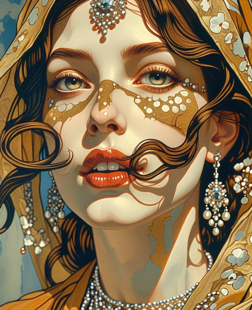 Nizami had compared the mouth of that beauty of beauties, Shirin, to an inkwell filled with pearls.