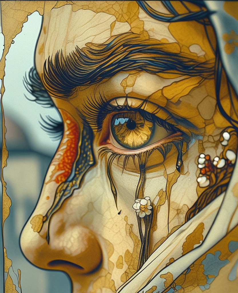The entire world was wrapped in my pain and faded to yellow.