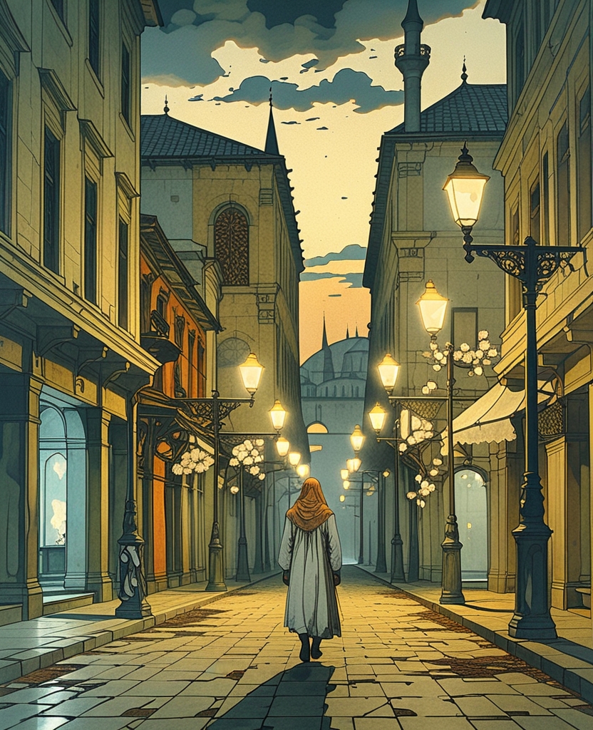 The color of this howl would be verdigris, and in the blackness of evening on the empty streets, no one would be able to hear its hue; I knew I was all alone.