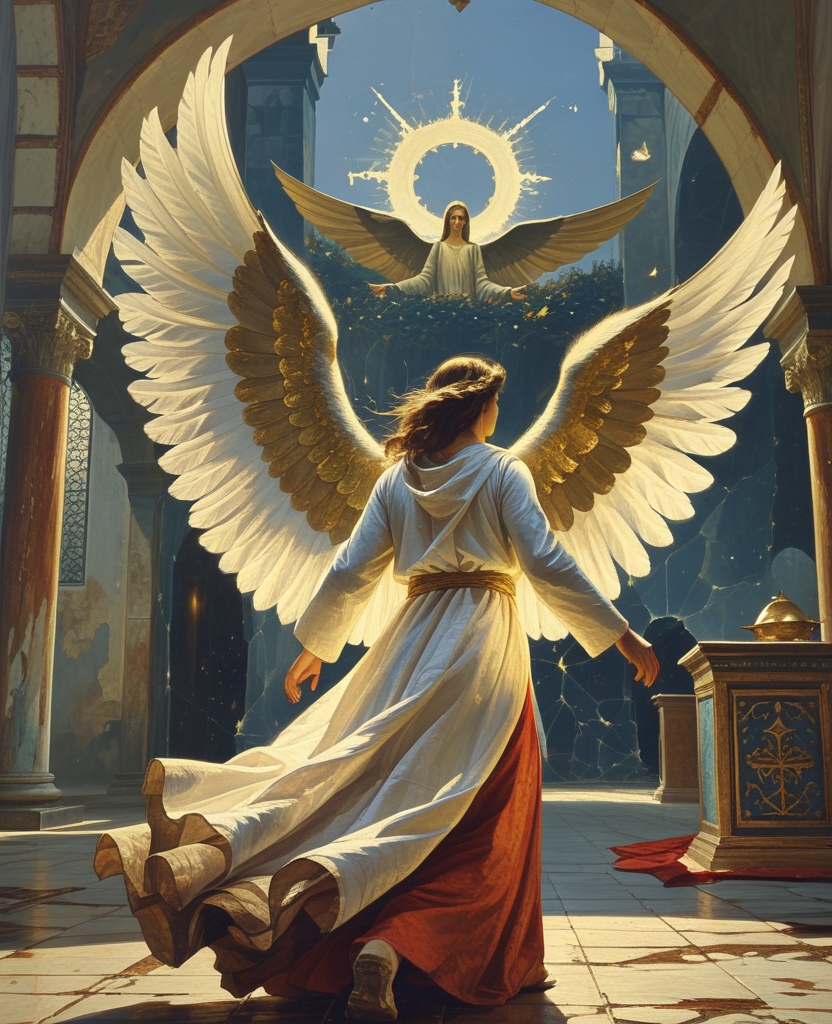 Meanwhile, as I was approached by the illuminated angel whom I’d just seen, Satan vanished.