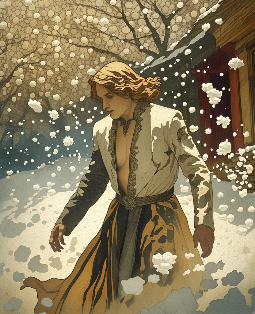 Just then, in the early darkness and blinding snow, I thought a phantom of a man would run right over me.