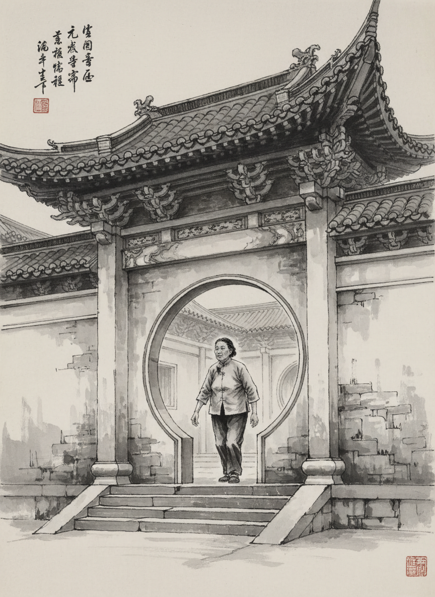 说完话,也不等候樊三的回答,她谁也不看,昂着头,挺着胸,颤颤巍巍地朝大门口走去。