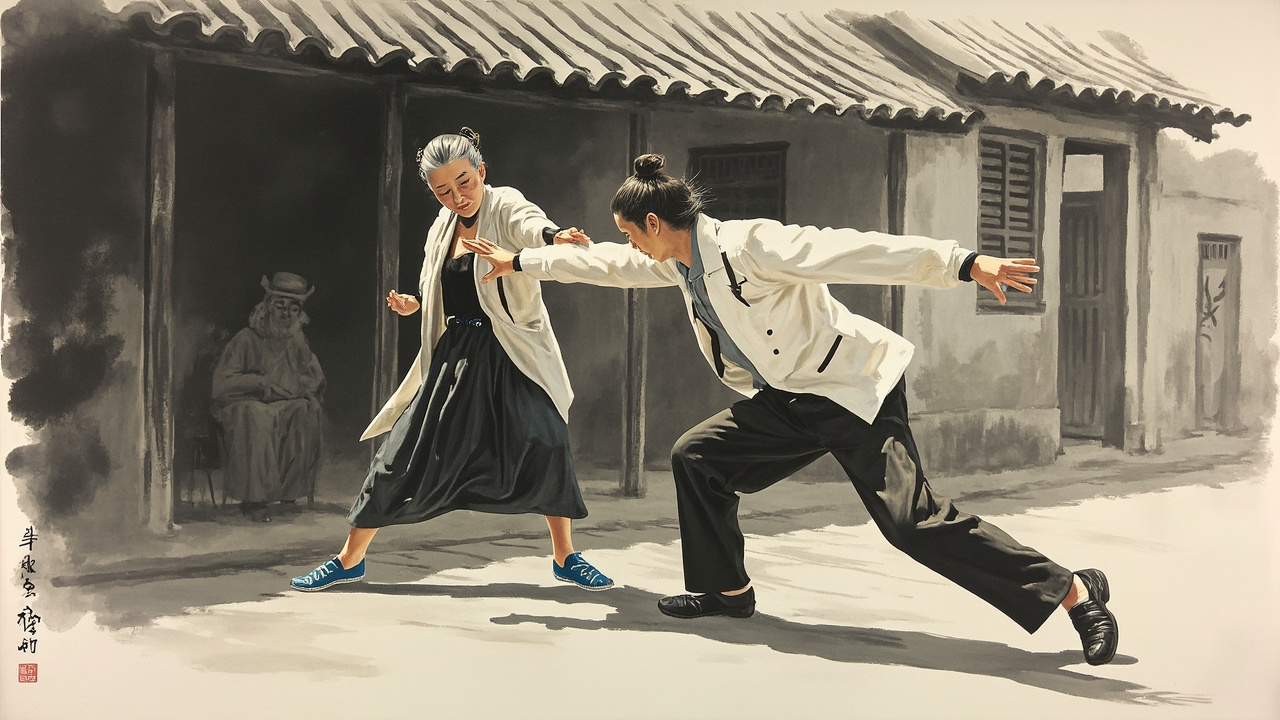 孙大姑冷笑一声，走上前去，把马洛亚搡到一边去，牧师身体趔趄着，睁开眼睛，口吐一个“阿门”，手指在胸前上划个十字，结束了他的长篇祝祷。