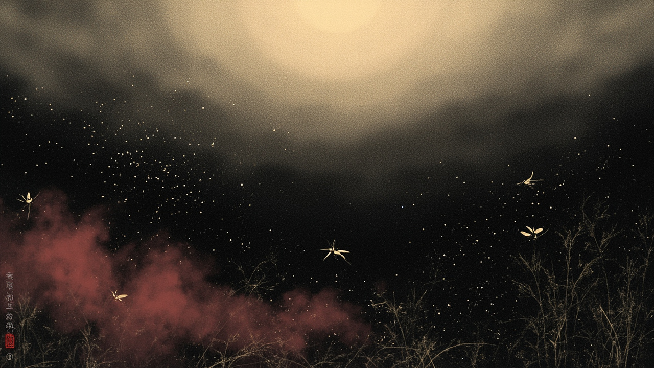 一语末了,万万千千昆虫合奏的夜曲便从四面八方漫上来。