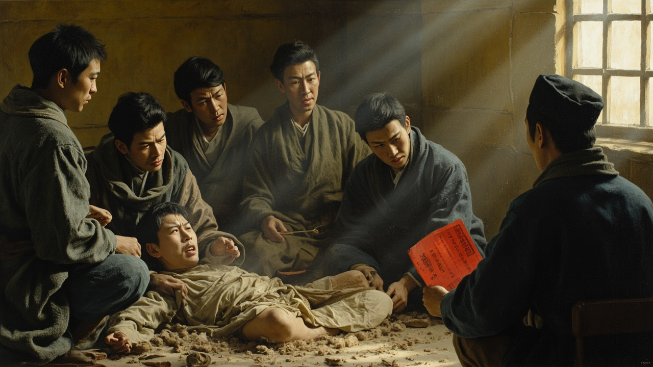 事败之后,虎狼队的漏网队员发起了一次半公开半秘密的调查运动,历时半年,访问了千百个人,终于搞清,最先得到德国人没有膝盖、沾屎必死虚假情报的人,竟是虎狼队正队长司马大牙本人,而为他提供情报的是他和盲女人所生的那个风流成性的儿子司马瓮,调查者把司马瓮从被窝里拖出来,让他交待情报来源,他说他是听忘忧楼品红所说。