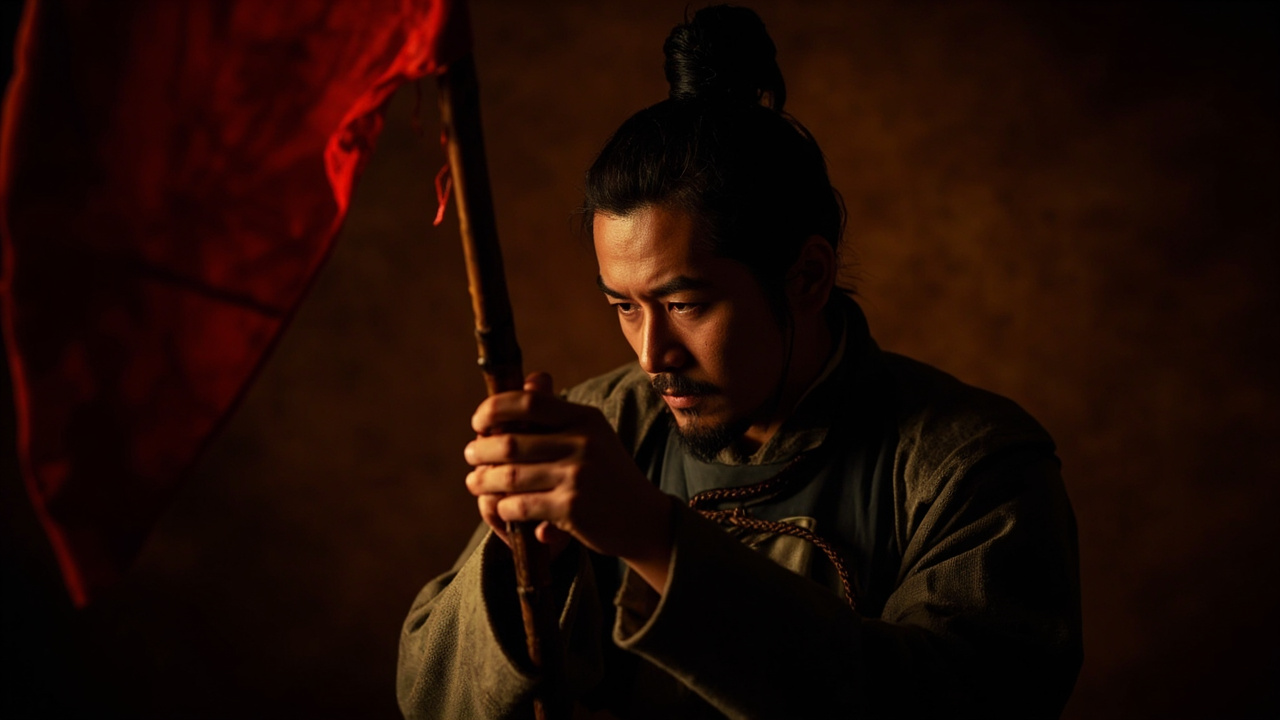 小个子兵从怀里摸出一面红旗,绑在尊龙大爷扔掉的那根柳木枝上。