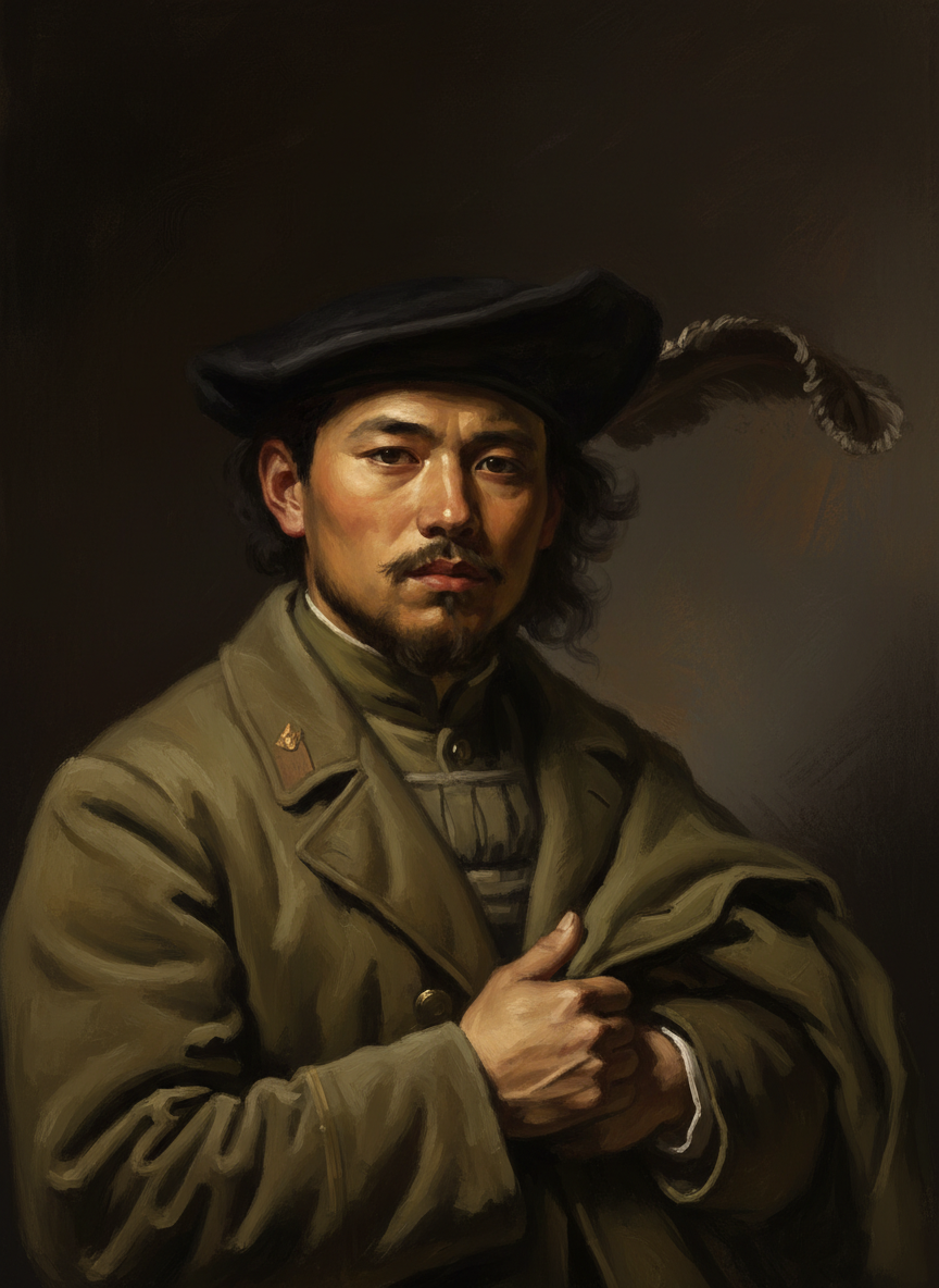 他把枪抱在怀里,枪口含在嘴巴里,用从破袜子里伸出的脚趾压住扳机。