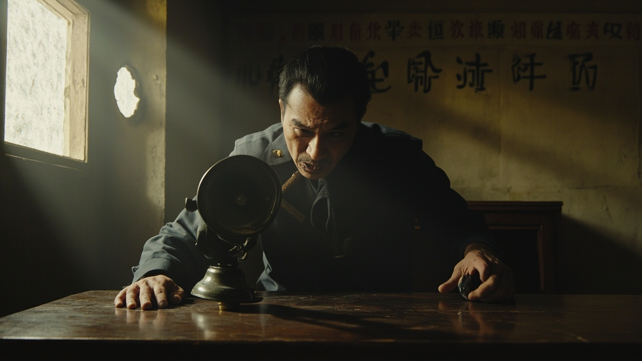 杨公安员抓起匣枪,用枪管激烈地敲着桌子,嘴巴仍然没有脱离喇叭筒子,喇叭筒子依然面对着窗户上的大洞,吼叫着:“上官鲁氏,你听明白了没有?”