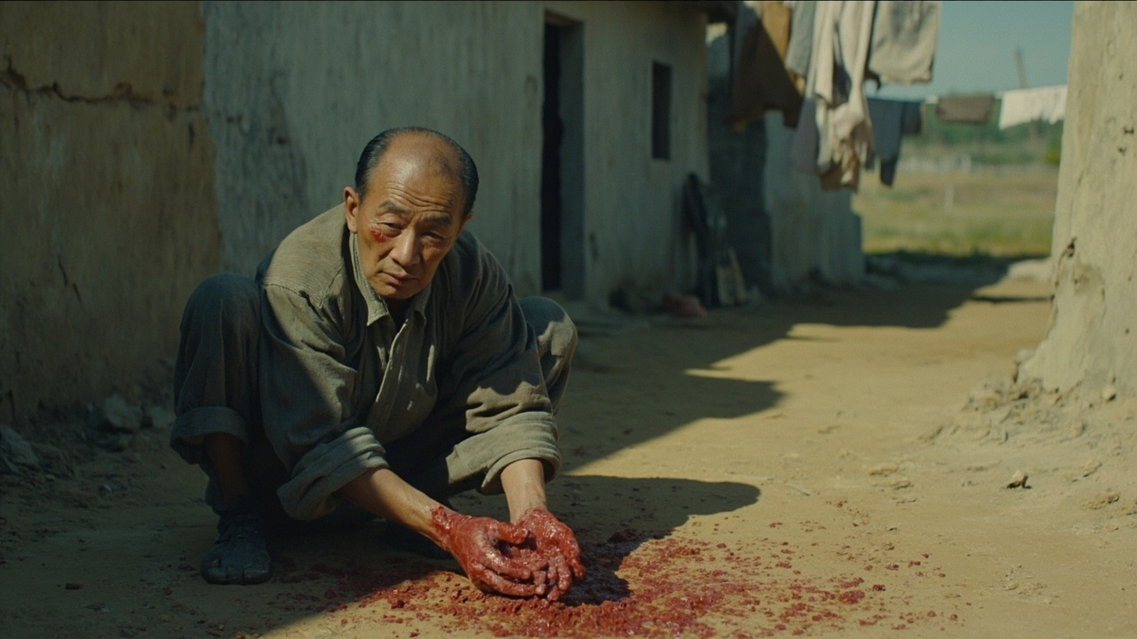 上官金童厌恶地用土搓着溅到手掌上的兔血,母亲的批评让他脸上发烧,心里感到很不痛快。