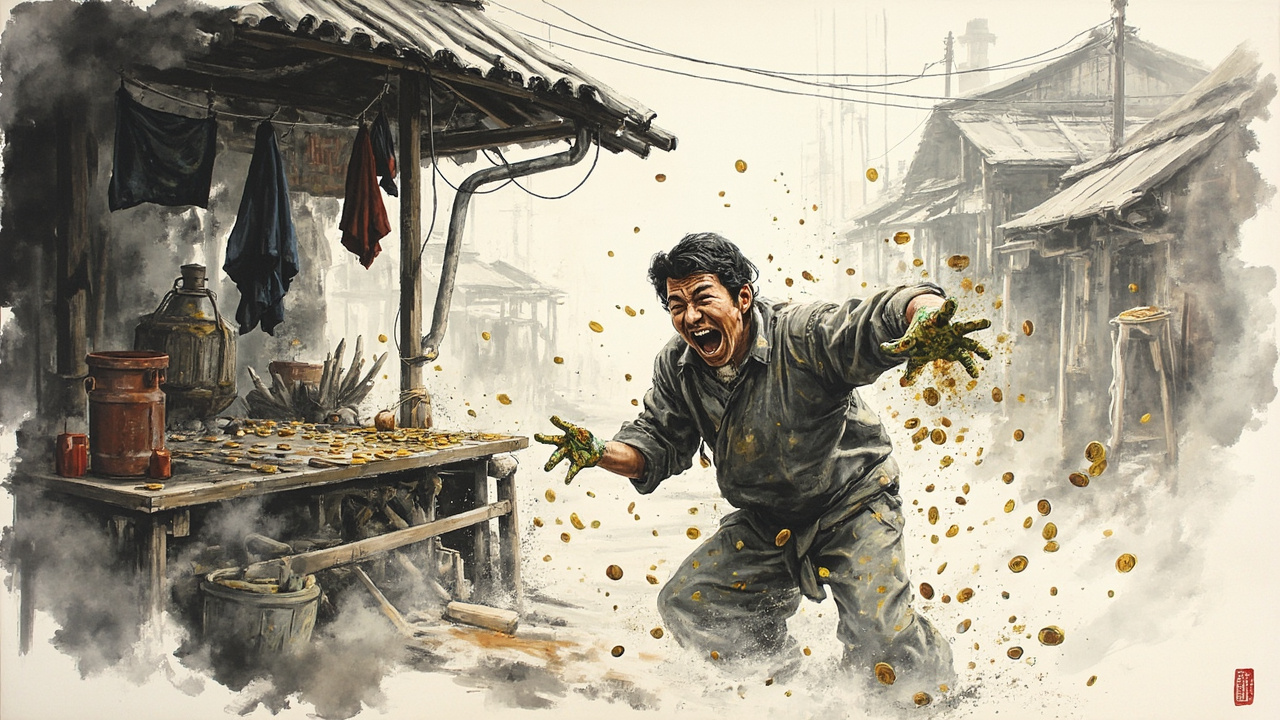大姑夫赌博成瘾，每逢集市，半个集的人都能听到他吆三喝四的声音。