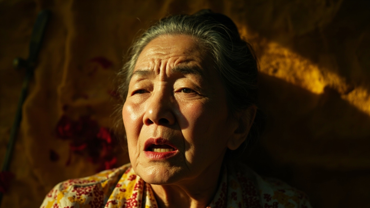 母亲的棍棒和压抑了几十年的仇恨冰雹般落到上官吕氏的头上,她的身体渐渐瘫软,瘫软成一摊臭气逼人的腐肉,成群的虱子和跳蚤从她的身体上乱纷纷地,或爬或蹦地逃离了。