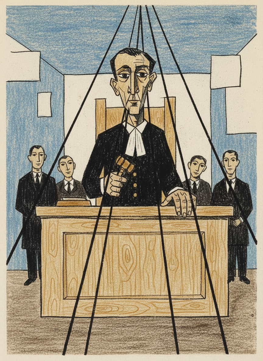 Le juge s'est alors levé, comme s'il me signifiait que l'interrogatoire était terminé.