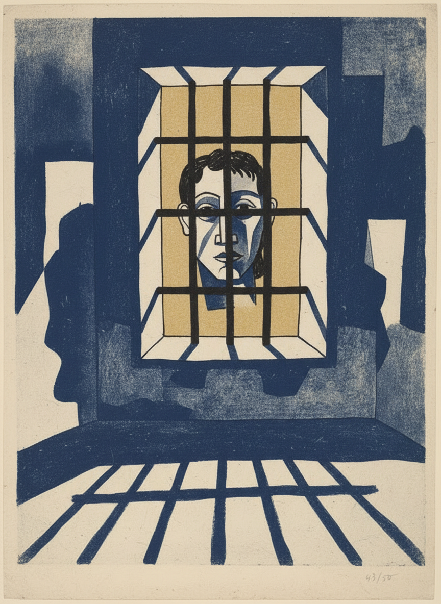Le jour finissait et c'était l'heure dont je ne veux pas parler, l'heure sans nom, où les bruits du soir montaient de tous les étages de la prison dans un cortège de silence.
