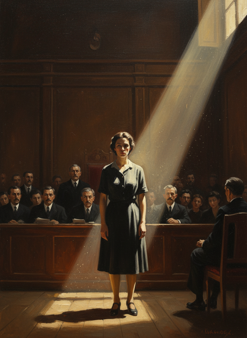 Le silence était complet dans la salle quand elle a eu fini.